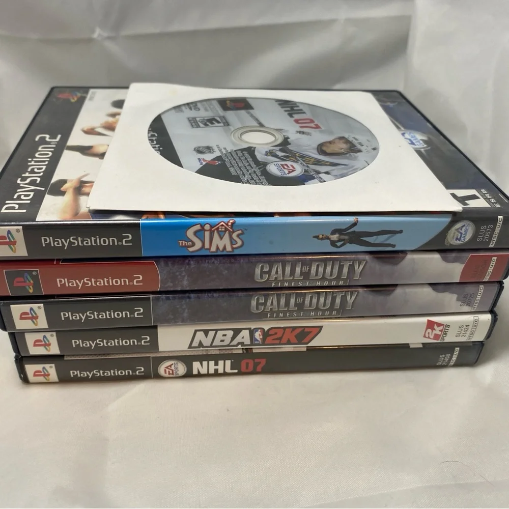 PlayStation 2 PS2 Fat Console SCPH-39001 Controller 6 Games Tested (no Chords) - Picture 2 of 7